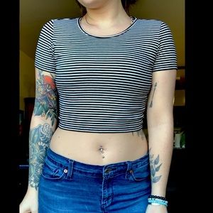 Striped Crop Top